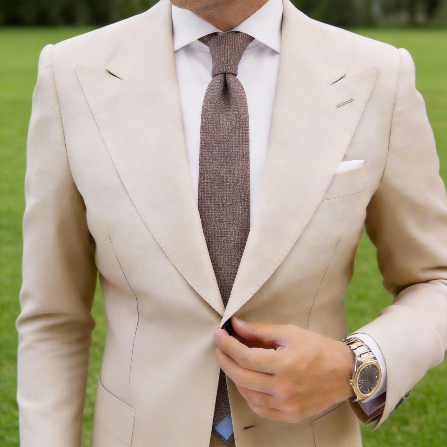 Light Pink With Dark Heathered Necktie