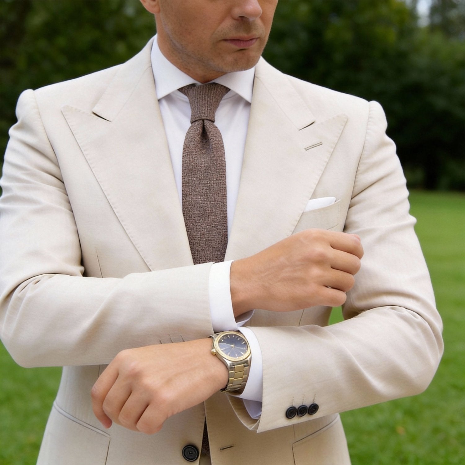 Light Pink With Dark Heathered Necktie