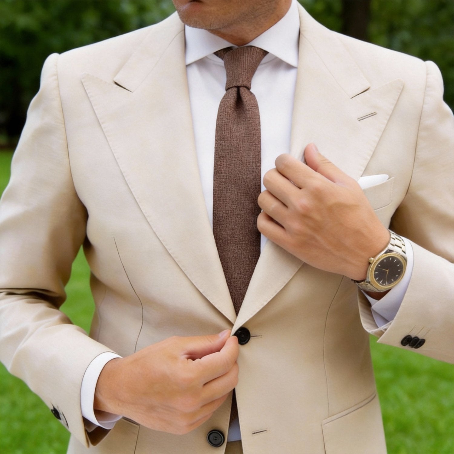 Light Pink With Dark Heathered Necktie