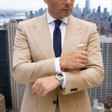 Navy Speckled Wool Tie