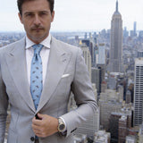 Light Blue With Black Helicopter Necktie