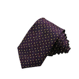 Purple Gold Triangle Necktie