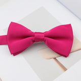 ZONFAZ Mens Solid Color Silk Bow Ties Colorful Casual Fashion Cute Soft Candy Color Bowties