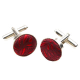 Red Red Floral Cufflink
