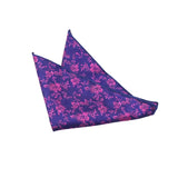 Purple Pink Floral Pocket Square