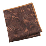 Brown Brown Leaf Pocket Square