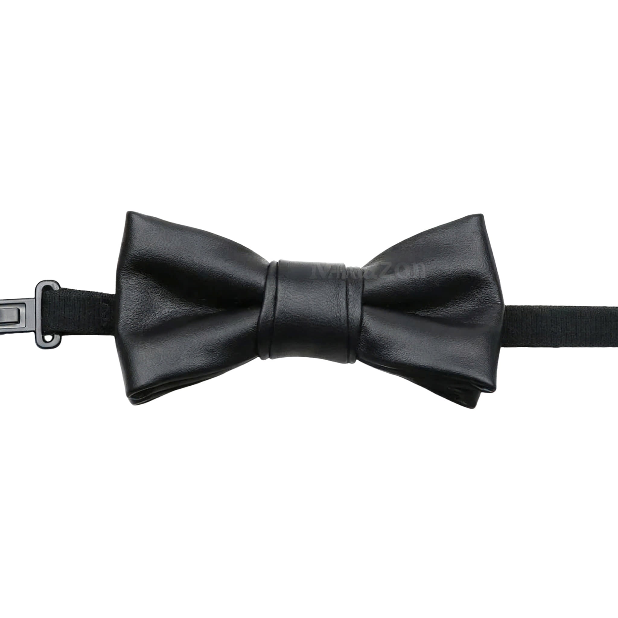 Black Black Solid Bowtie