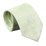 Green White Geometric Necktie