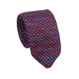 Navy Blue Red Speckled Necktie
