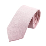 Dusty Rose White Plaid Necktie