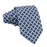 Navy Blue Pink Flamingo Necktie