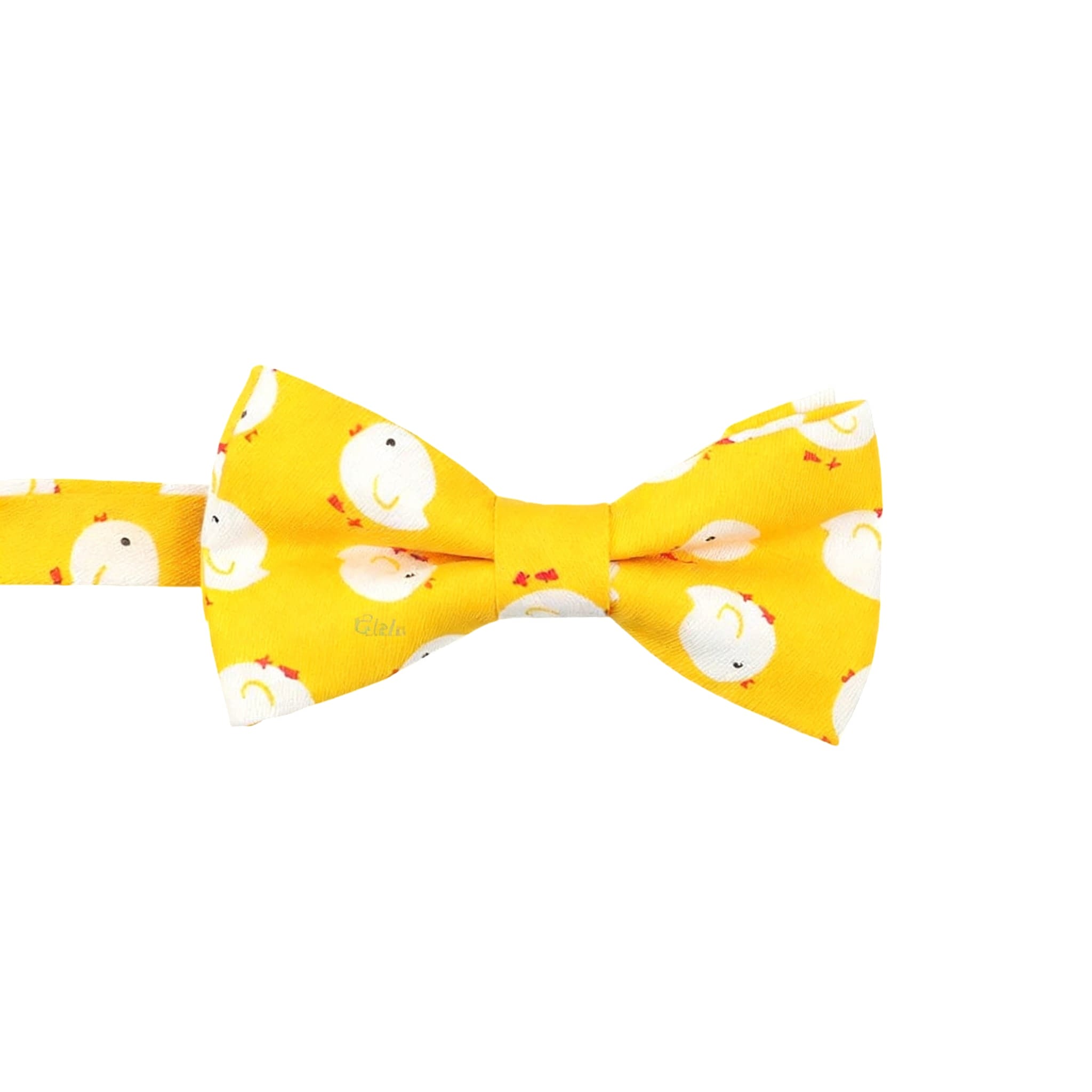Yellow White Cartoon Bowtie