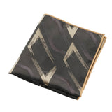 Black Gold Geometric Pocket Square