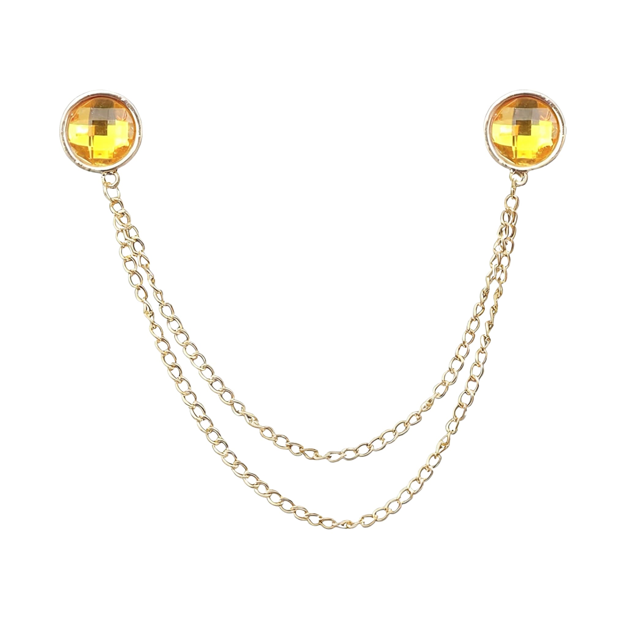 Gold Yellow Solid Lapel Pin