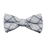 Gray Black Plaid Bowtie