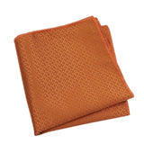 Burnt Orange Orange Geometric Pocket Square