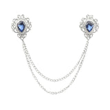 Silver Blue Rhinestone Accessorie