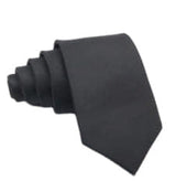 Black Solid Necktie