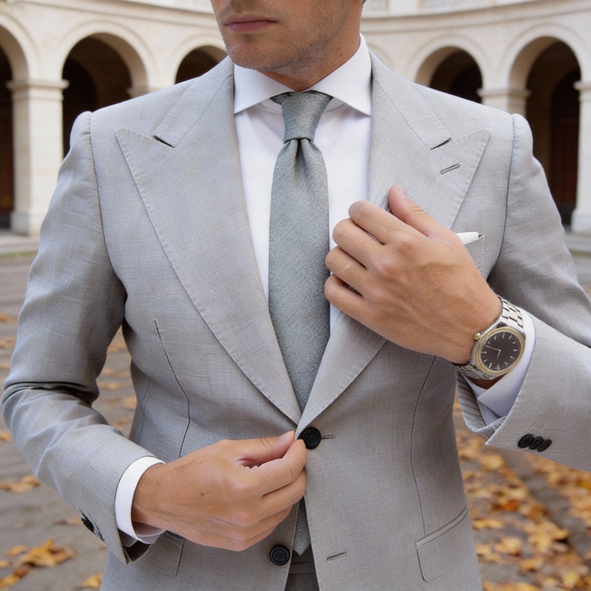 Light Green Solid Necktie