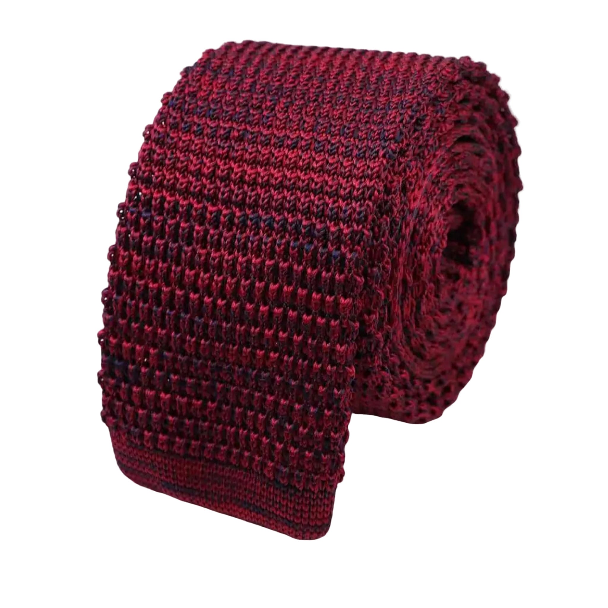 Burgundy Knitted Tie