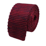Burgundy Knitted Tie