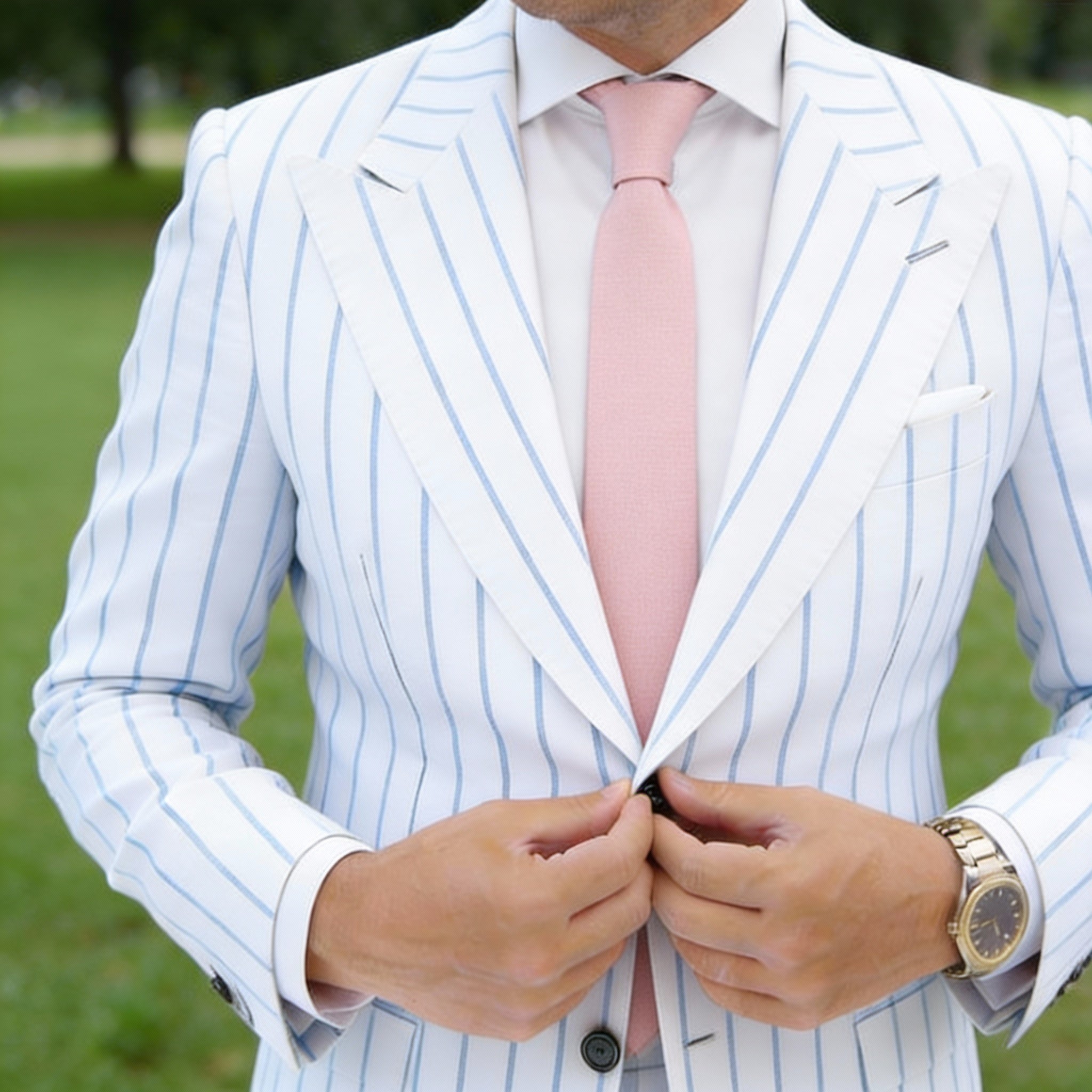 Light Pink Solid Necktie
