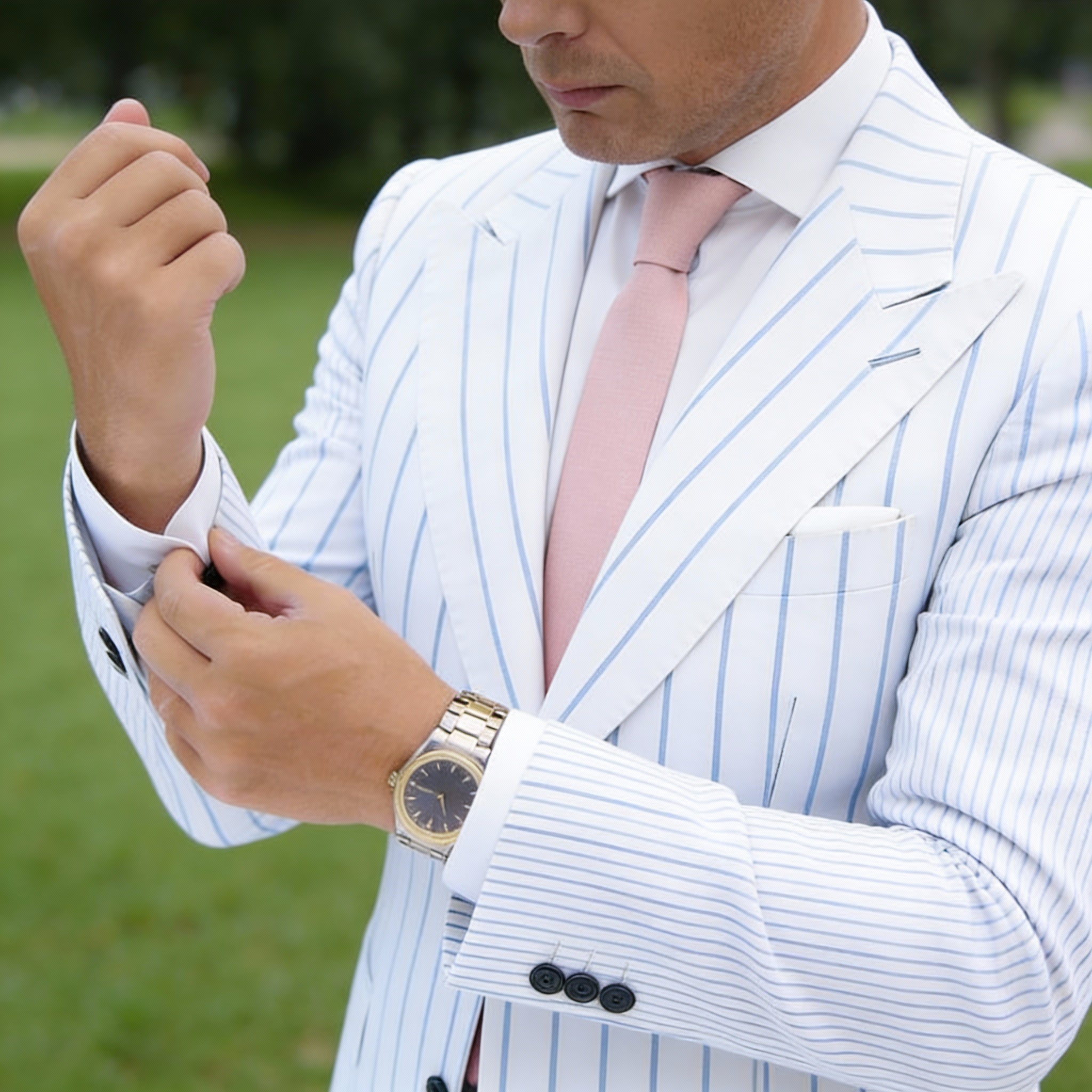 Light Pink Solid Necktie