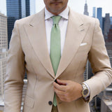 Light Green Solid Necktie