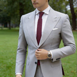 Burgundy Solid Necktie