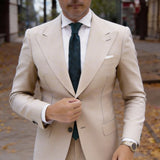 Dark Green Solid Necktie