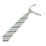 Green Blue Striped Necktie