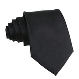 Black Solid Necktie