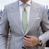 Light Green Solid Necktie