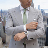 Light Green Solid Necktie