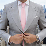 Pink Solid Necktie