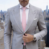 Pink Solid Necktie