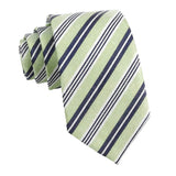 Green Blue Striped Necktie