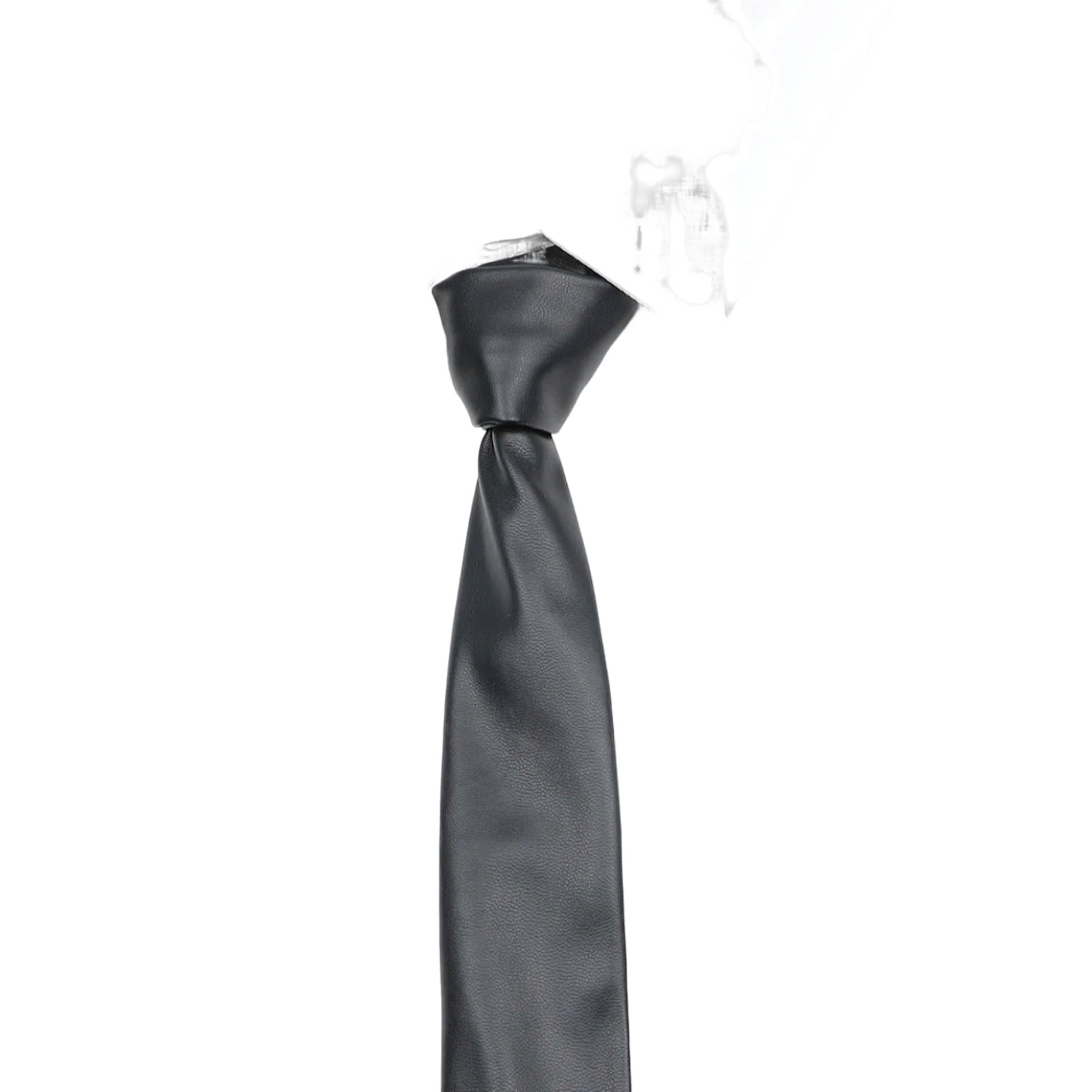 Black Solid Necktie