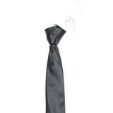 Black Solid Necktie