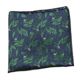 Blue White Paisley Pocket Square