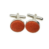 Orange Orange Woven Cufflink