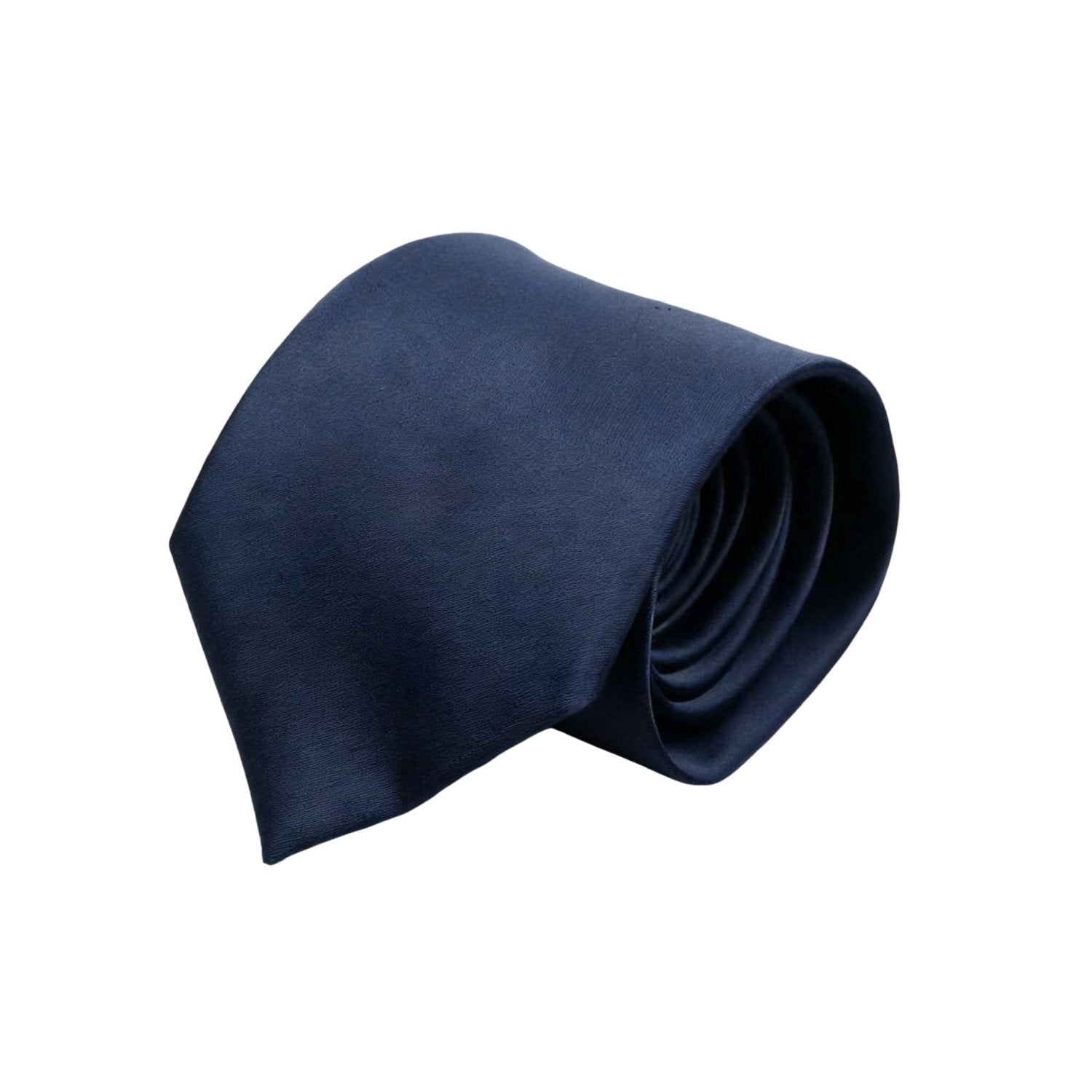 Navy Blue Solid Necktie