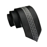 Black White Plaid Necktie