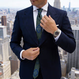 Green With Blue Paisley Necktie
