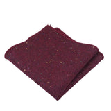 Burgundy Speckled Pocket Square