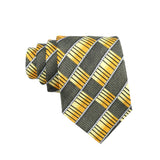 Black Yellow Striped Necktie