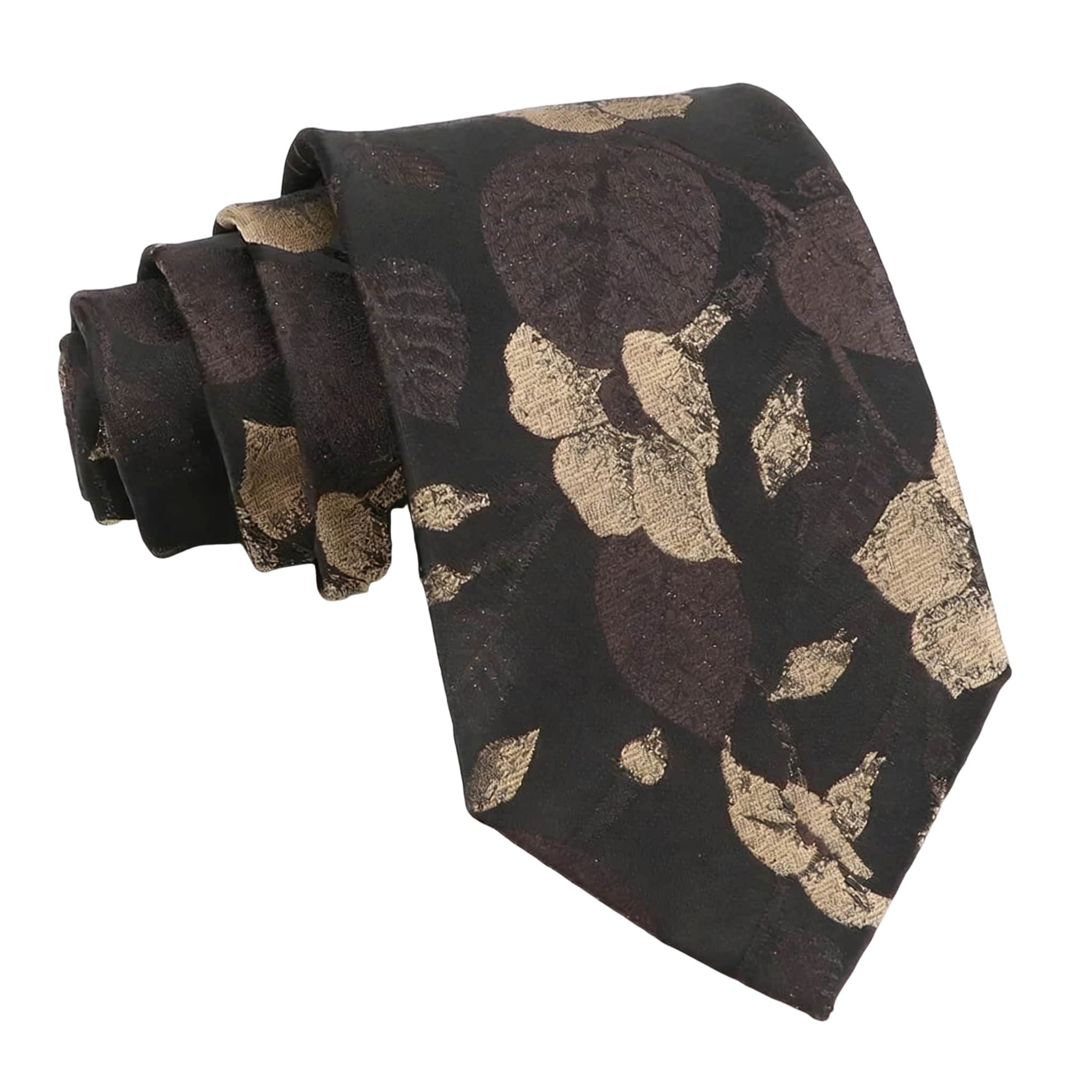Black Gold Leaf Necktie