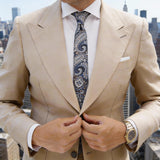 Black With Blue Paisley Necktie