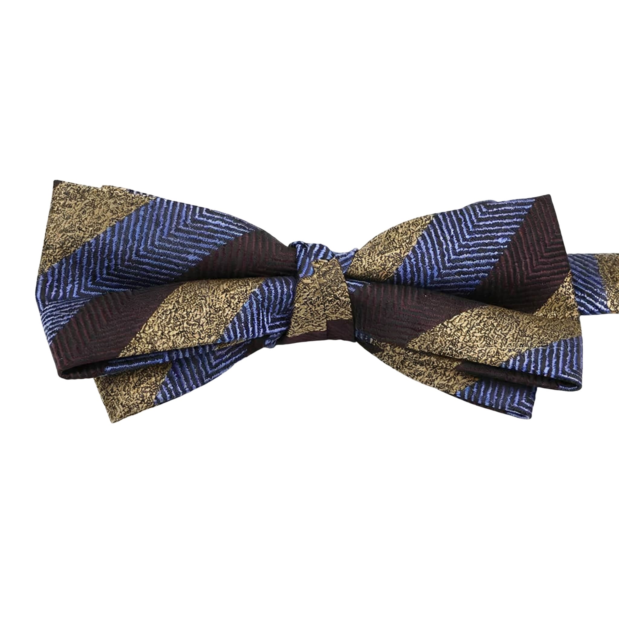 Brown Gold Chevron Bowtie