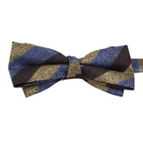 Brown Gold Chevron Bowtie